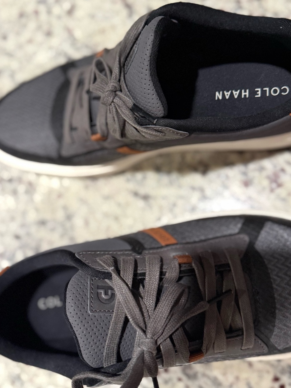 Cole Haan Men’s Gray & Brown Athletic Sneakers